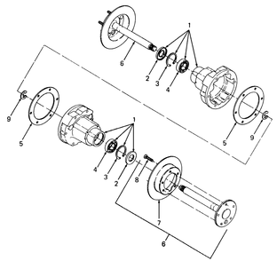 Rear Axle Carrier Diagram and Parts List for 1861 821060-836000-140671100-142663100 Cub Cadet Lawn Tractor